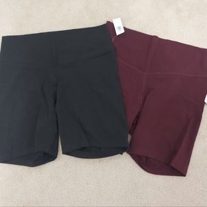 NWT Women Old Navy Biker Shorts 2 Pair size L